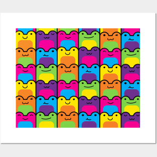little froggy tessellation Posters and Art
